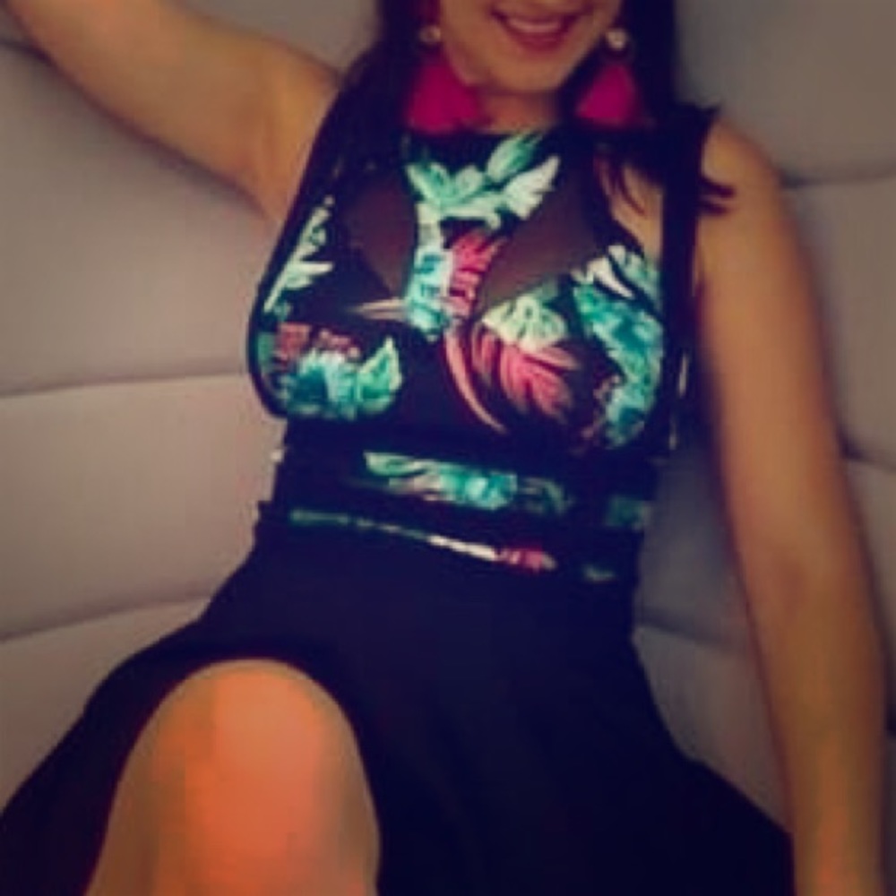 Guess tropical tank top